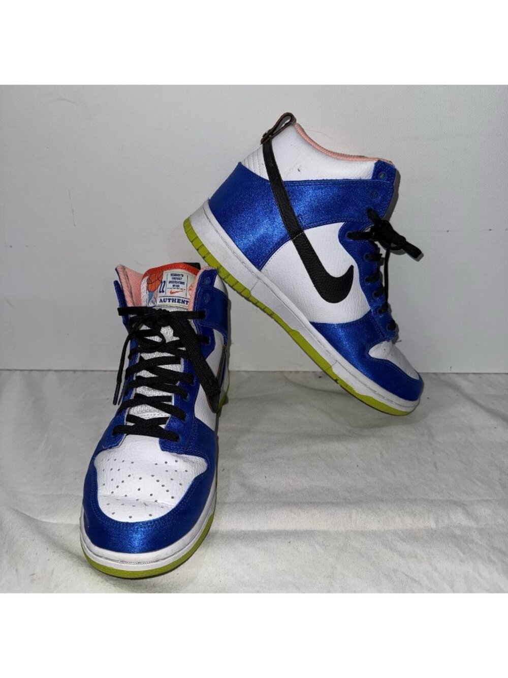 Nike Dunk High Women’s Satin Blue DV2185-100 Sz 8.5
